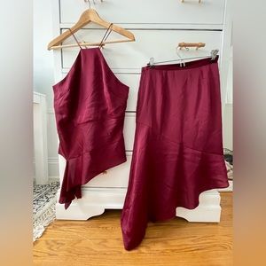 Banana Republic Satin Two-Piece Dress